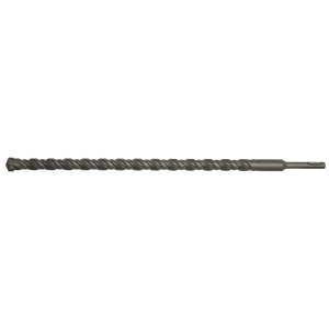 Introducing the Sealey SDS Plus Drill Bit Ø20 x 450mm - SDS20x450, a fully hardened, long, twisted drill bit with a flat tip designed for heavy-duty drilling and construction work.
