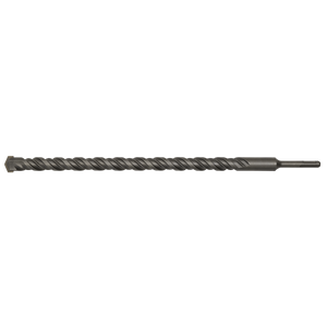 The Sealey SDS Plus Drill Bit Ø26 x 450mm - SDS26X450 features a long, twisted design with flutes and a pointed tip, fully hardened for effective drilling into materials such as metal or concrete.