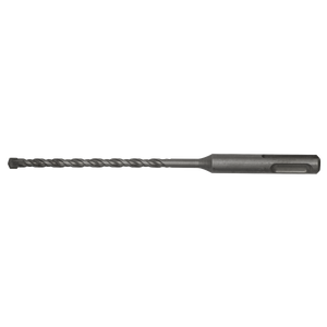 The Sealey SDS Plus Drill Bit Ø4 x 160mm - SDS4X160 is a fully hardened metal drill bit featuring a twisted design and a cylindrical shank, ideal for drilling holes in various materials.