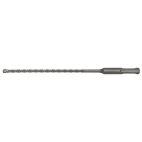 The Sealey SDS Plus Drill Bit Ø5.5 x 210mm - SDS5.5X210 is a long, thin metal drill bit featuring a spiraled shaft and a fluted tip, designed for precision drilling tasks. Crafted from superior quality material, it ensures exceptional durability.