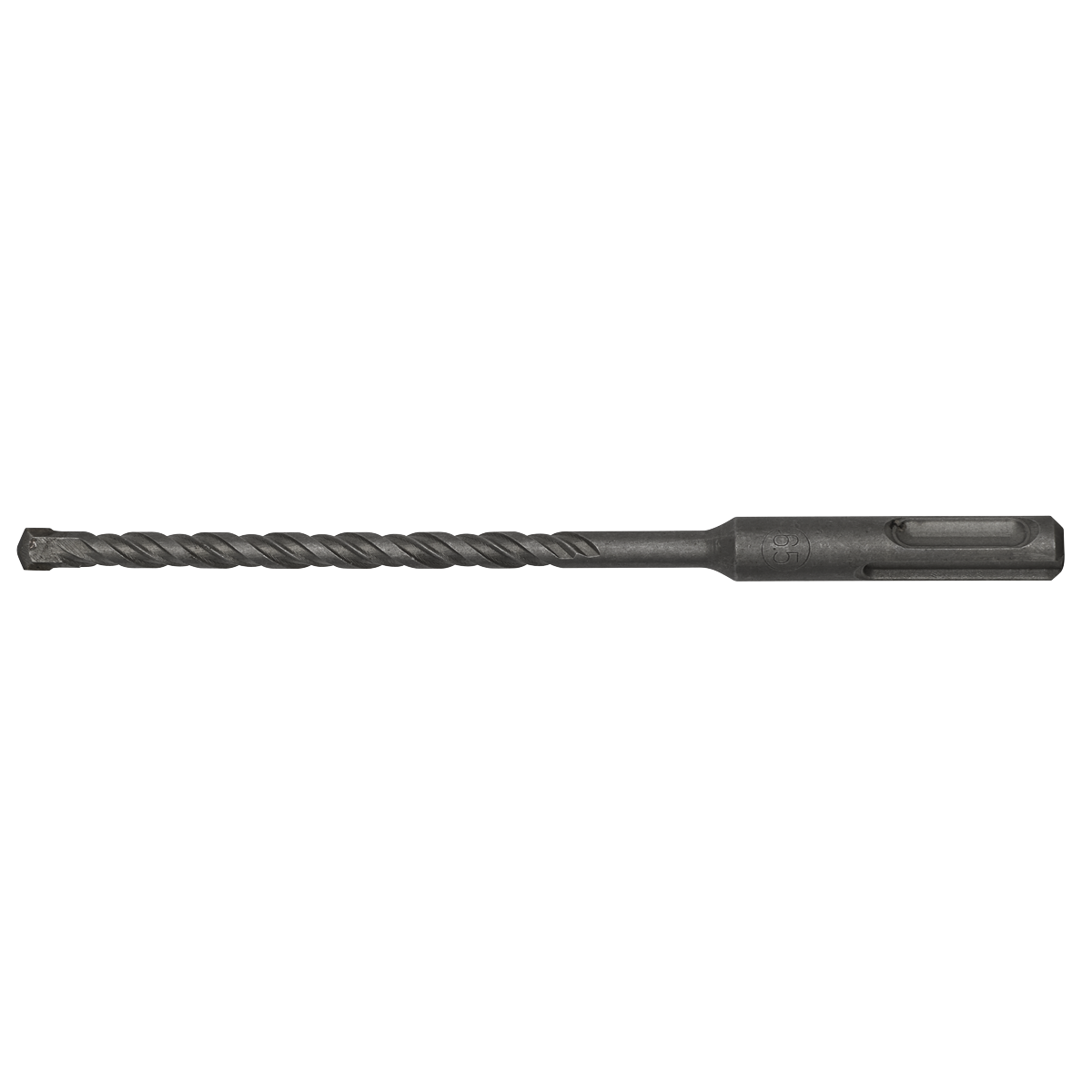 The Sealey SDS Plus Drill Bit Ø6.5 x 160mm - SDS6.5X160 is a high-quality metal drill bit featuring a spiral design and straight shank, ideal for drilling into hard materials.