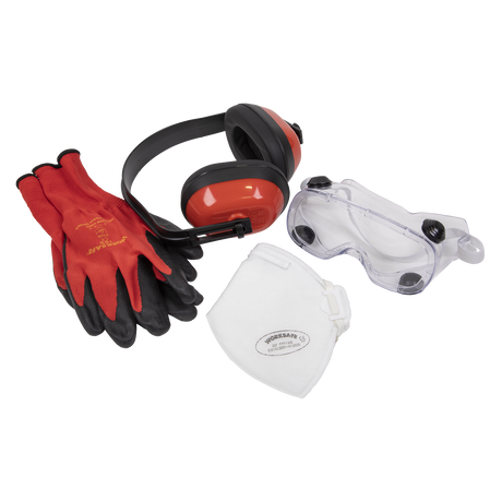 Flexi Grip Gloves, FFP1 Mask, Goggles & Ear Defenders - SEP2 - Farming Parts