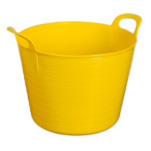 Heavy-Duty Flexi Tub 40L - Yellow - SFT40Y - Farming Parts