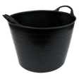 Heavy-Duty Flexi Tub 40L - Black - SFT40 - Farming Parts