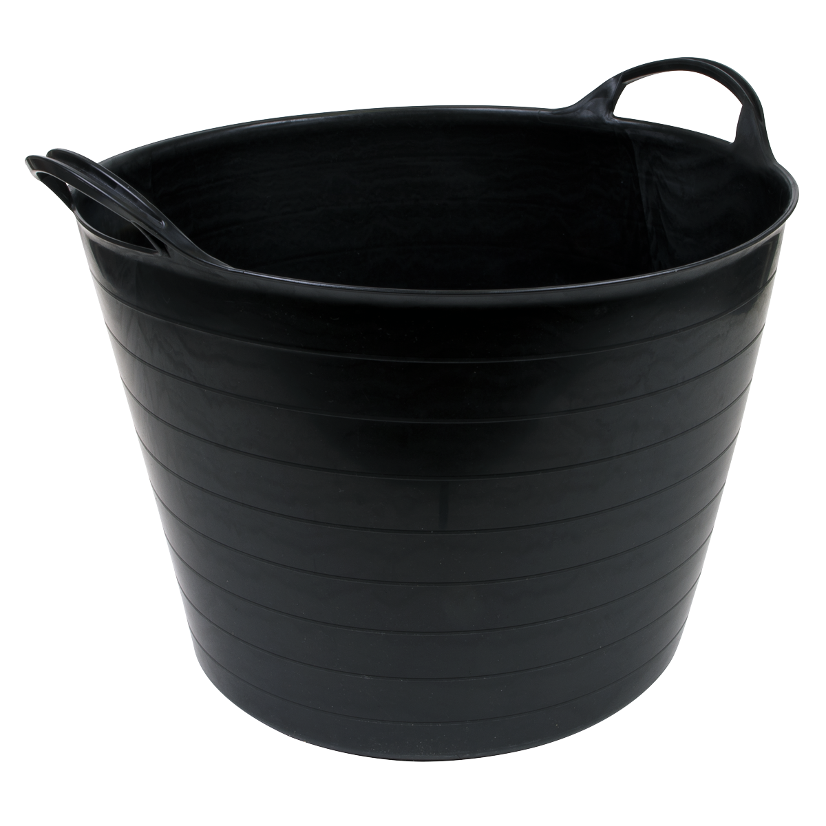 Heavy-Duty Flexi Tub 40L - Black - SFT40 - Farming Parts