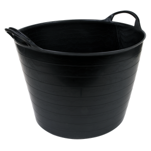 Heavy-Duty Flexi Tub 40L - Black - SFT40 - Farming Parts