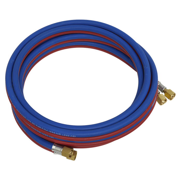Sealey 5m Twin Rubber Hose Set Oxyacetylene SGA5
