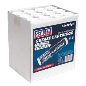 Grease Cartridge EP2 Lithium 400g Pack of 12 - SGC12 - Farming Parts