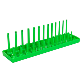 Socket Holder 1/4"Sq Drive 4-15mm Hi-Vis Green - SH1414HV - Farming Parts