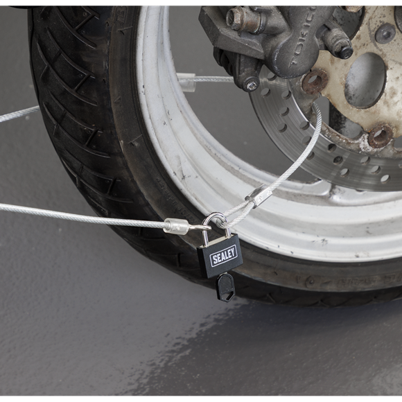 Sealey Motorcycle Cable Lock 3m SE SHGCL3