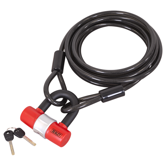 Motorcycle Cable Lock 5m - SE-SHGCL5