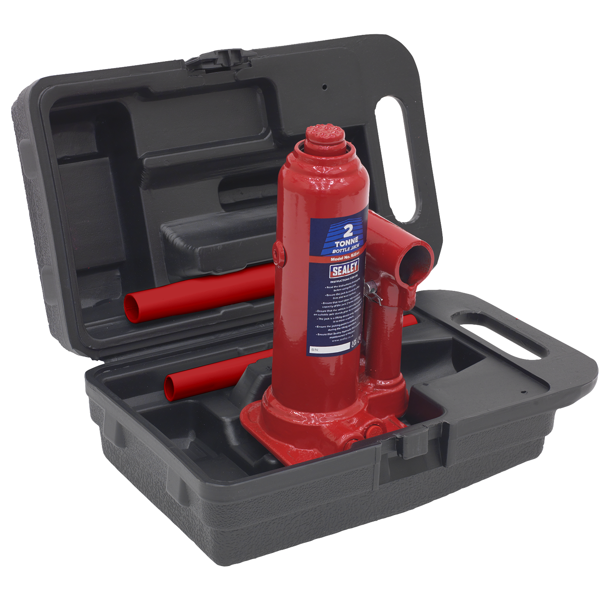 Bottle Jack 2 Tonne with Storage Case - SJ2BMC - Farming Parts