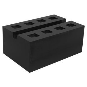 Sealey | Slotted Rubber Support Block for Viking Jacking Beams 80mm - SJBEX.A03