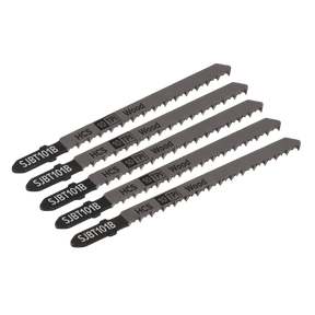 Jigsaw Blade Hard Wood 100mm 10tpi - Pack of 5 - SJBT101B - Farming Parts