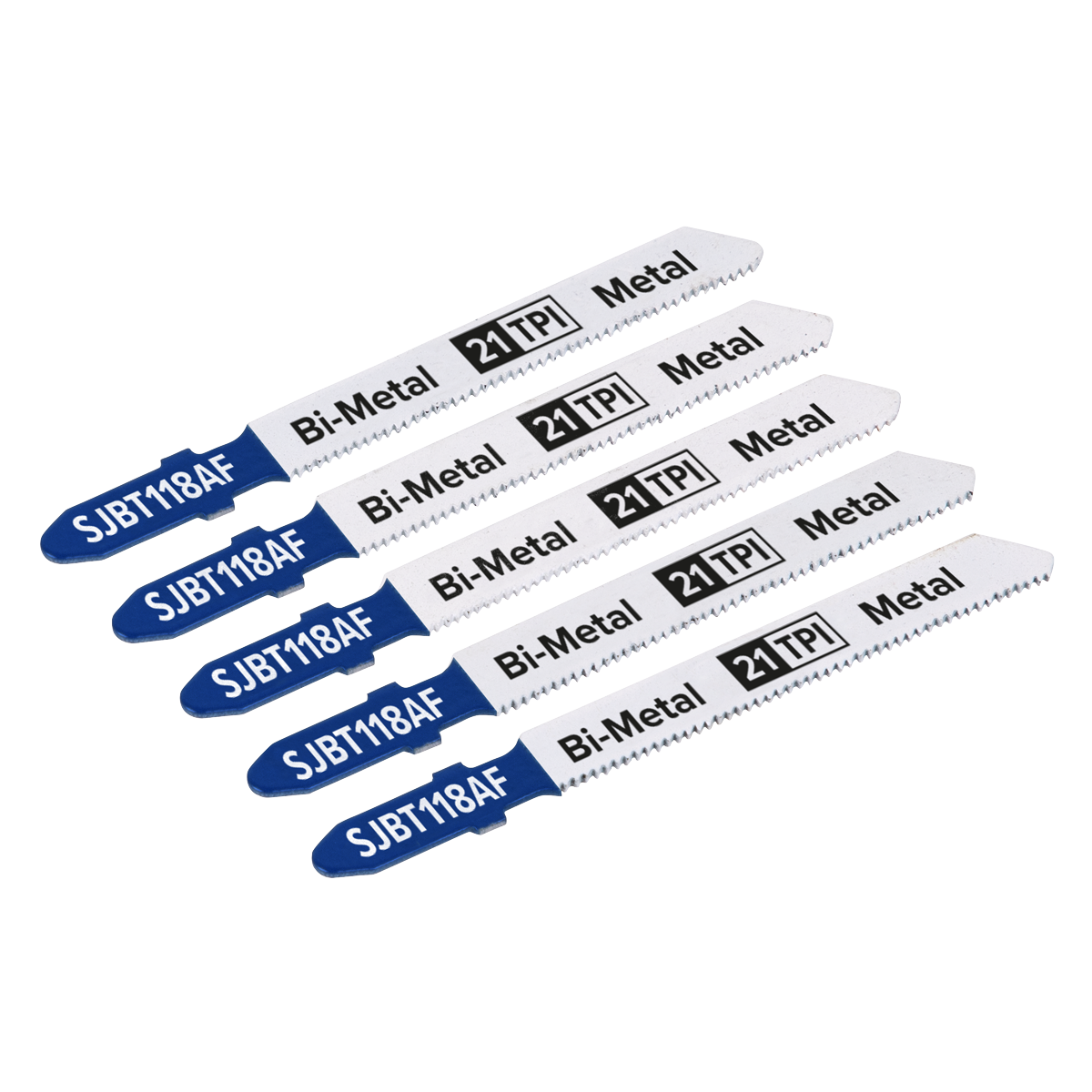 Jigsaw Blade Metal 75mm 21tpi - Pack of 5 - SJBT118AF - Farming Parts