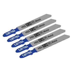 Jigsaw Blade Metal 92mm 17-24tpi - Pack of 5 - SJBT118A - Farming Parts