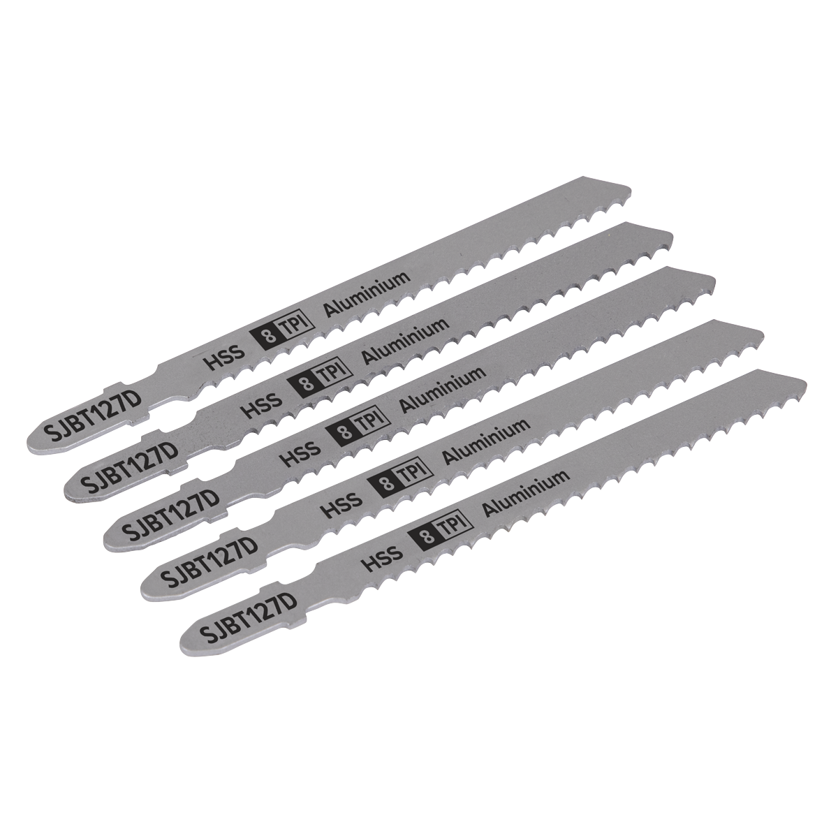 Jigsaw Blade Aluminium 100mm 8tpi - Pack of 5 - SJBT127D - Farming Parts