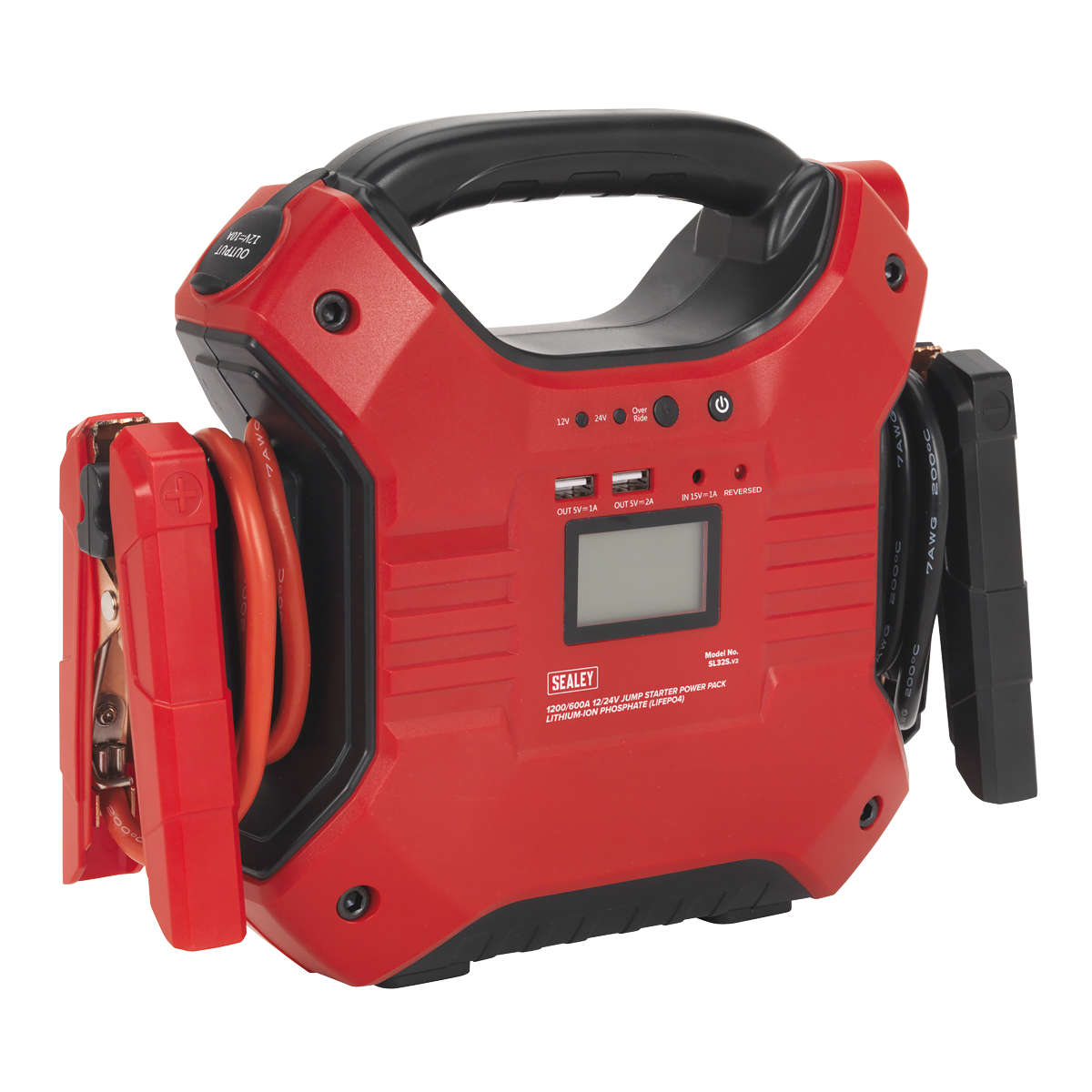 Jump Starter Power Pack Lithium-ion Phosphate (LiFePo4) 12/24V 1200/600 Peak Amps - SL32S - Farming Parts