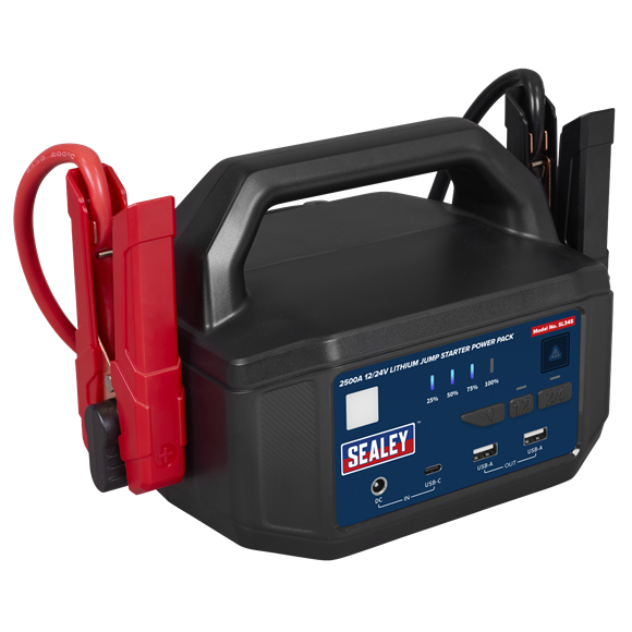 Sealey | 2500A 12/24V Lithium Jump Starter Power Pack - SL34S