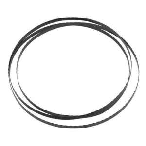 A black, circular rubber ring with a slightly textured surface, reminiscent of the flexibility found in the Sealey Bandsaw Blade 1400 x 6.5 x 0.35mm 24tpi - SM1303B24 used for cutting wood.