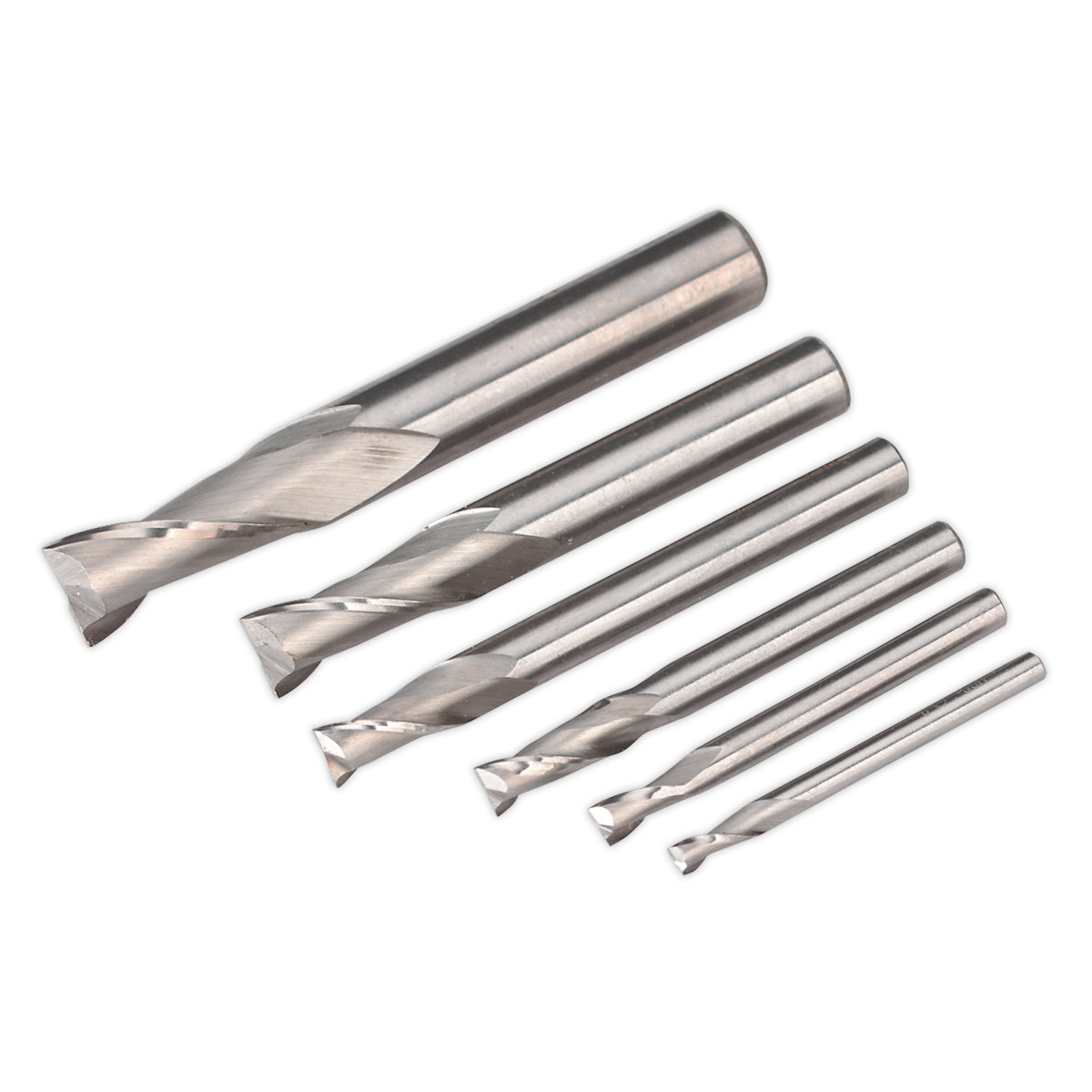 HSS End Mill Set MT2 Ø3-10mm - SM2503EMSET - Farming Parts