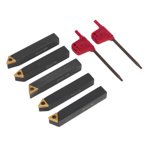 Indexable 8mm Lathe Turning Tool Set 5pc - SM3025CS2 - Farming Parts