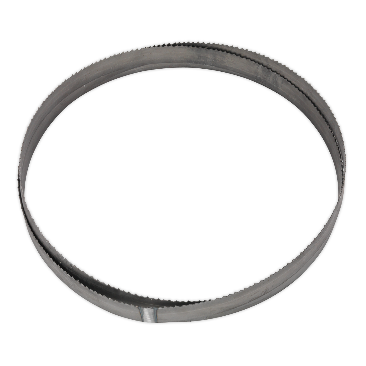 An image of a Sealey Bandsaw Blade 3035 x 25 x 0.89mm with serrated edges and vari-pitch teeth, model SM353CE/085 (4/6tpi) Bi-Metal.