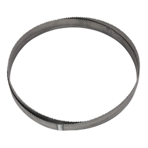 An image of a Sealey Bandsaw Blade 3035 x 25 x 0.89mm with serrated edges and vari-pitch teeth, model SM353CE/085 (4/6tpi) Bi-Metal.