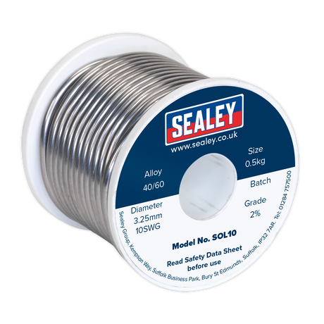 Solder Wire Quick Flow 3.25mm/10SWG 40/60 0.5kg Reel - SOL10 - Farming Parts