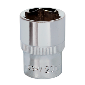 WallDrive® Socket 20mm 1/2"Sq Drive Fully Polished - SP1220 - Farming Parts