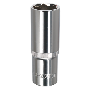 WallDrive® Socket 21mm Deep 1/2"Sq Drive Fully Polished - SP1221D - Farming Parts