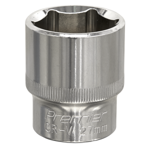 WallDrive® Socket 27mm 1/2"Sq Drive Fully Polished - SP1227 - Farming Parts