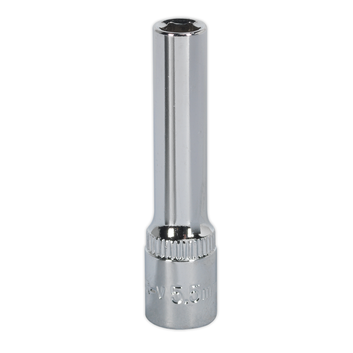 WallDrive® Socket 5.5mm 1/4"Sq Drive Deep Fully Polished - SP14055D - Farming Parts