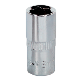 WallDrive® Socket 8mm 1/4"Sq Drive Fully Polished - SP1408 - Farming Parts