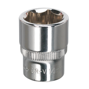 WallDrive® Socket 14mm 1/4"Sq Drive Fully Polished - SP1414 - Farming Parts