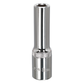 WallDrive® Socket 8mm Deep 3/8"Sq Drive Fully Polished - SP3808D - Farming Parts