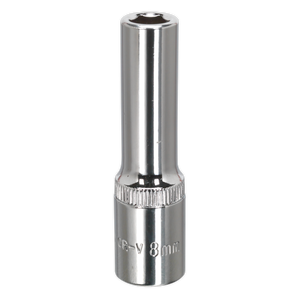 WallDrive® Socket 8mm Deep 3/8"Sq Drive Fully Polished - SP3808D - Farming Parts