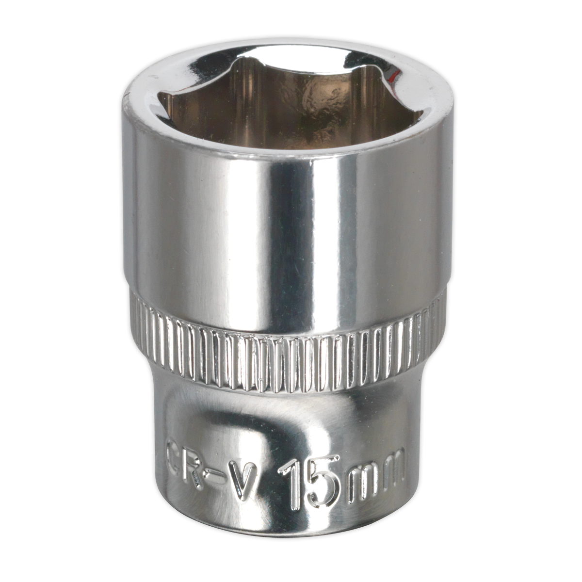 WallDrive® Socket 15mm 3/8"Sq Drive Fully Polished - SP3815 - Farming Parts