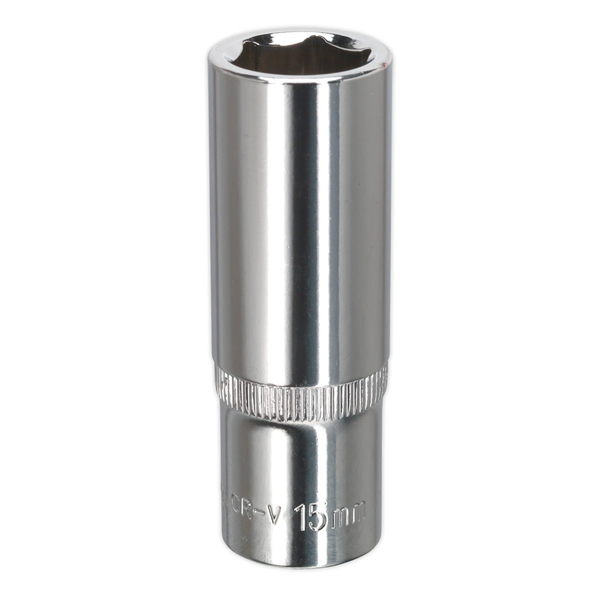 WallDrive® Socket 15mm Deep 3/8"Sq Drive Fully Polished - SP3815D - Farming Parts