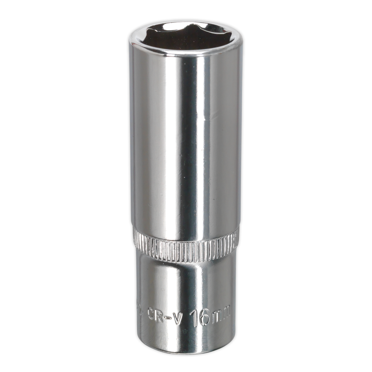 WallDrive® Socket 16mm Deep 3/8"Sq Drive Fully Polished - SP3816D - Farming Parts