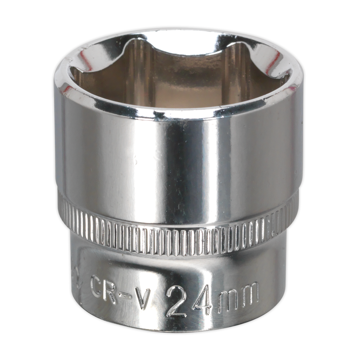 WallDrive® Socket 24mm 3/8"Sq Drive Fully Polished - SP3824 - Farming Parts