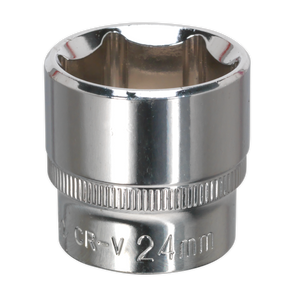 WallDrive® Socket 24mm 3/8"Sq Drive Fully Polished - SP3824 - Farming Parts