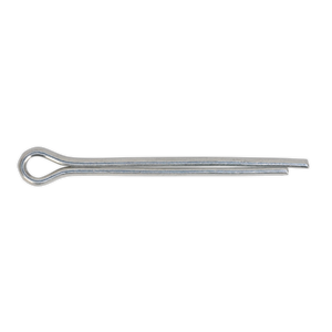 A Sealey Split Pin 2.4 x 38mm with a zinc plated steel looped head and two prongs, available in a pack of 100 - SPI103.