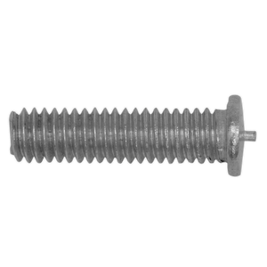 Here is an Al-Mg Stud for SR2000 by Sealey (Pack of 10 - SR2000.AM), a metallic threaded screw made from an aluminium/magnesium alloy with a flat head, shown in a horizontal position.