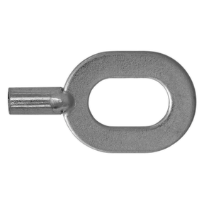 The Sealey Pull Washer for SR2000, available in a pack of 10 (Model No. SR2000.PW), features a silver metal oval-shaped ring with a solid bar on one end, making it versatile for various applications. Designed for reliability and durability, it ensures top-notch performance when used with pull washers.