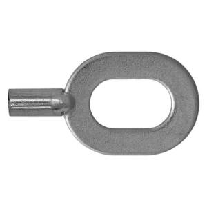 The Sealey Pull Washer for SR2000, available in a pack of 10 (Model No. SR2000.PW), features a silver metal oval-shaped ring with a solid bar on one end, making it versatile for various applications. Designed for reliability and durability, it ensures top-notch performance when used with pull washers.