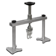 The Sealey Stud Welding Puller - SR2000P, featuring a T-shaped frame, adjustable legs, and two hook arms designed to remove gears, bearings, or pulleys from shafts, is shown on a white background.