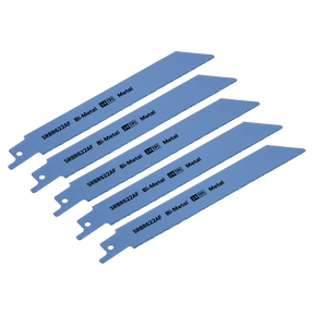Reciprocating Saw Blade Metal 150mm 24tpi - Pack of 5 - SRBR622AF - Farming Parts