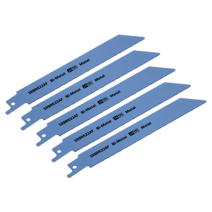 Reciprocating Saw Blade Metal 150mm 24tpi - Pack of 5 - SRBR622AF - Farming Parts