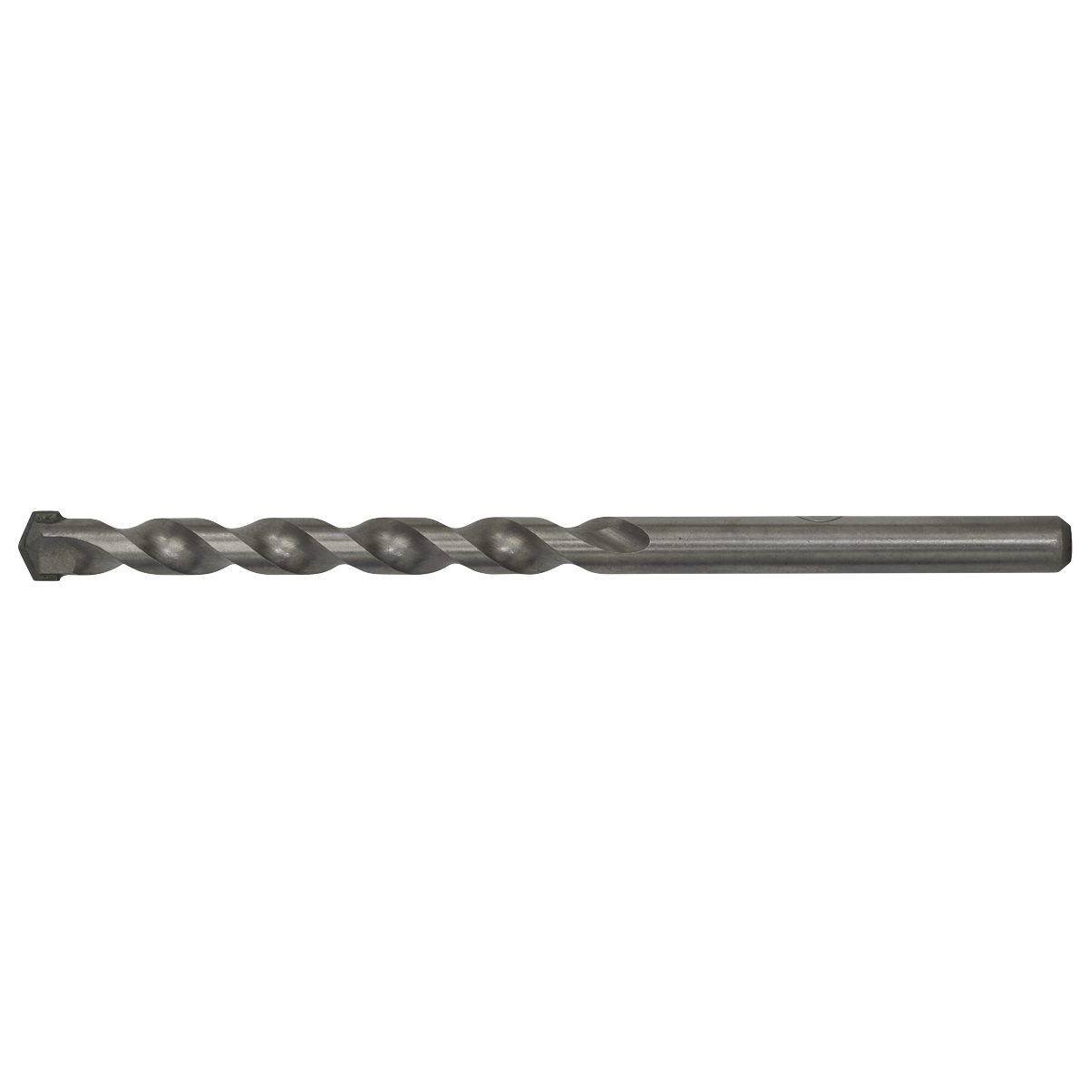 An image of the Sealey Straight Shank Rotary Impact Drill Bit (Ø10 x 150mm - SS10X150) with a twisted design, ideal for general-purpose drilling and compatible with a 1/2" chuck.